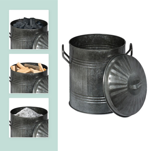 Aschenbecher mit Deckel 10 l