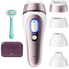 Pulssivaloepilaattori - BRAUN - Skin i-expert PL7431 - IPL - SkinProtect-anturi - Valkoinen ja Rose gold