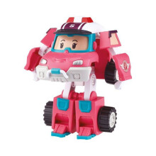 Figurine-Roboter 10 cm - Silverlit – Robocar Poli – Transformierbares Fahrzeug Sandy 2-in-1