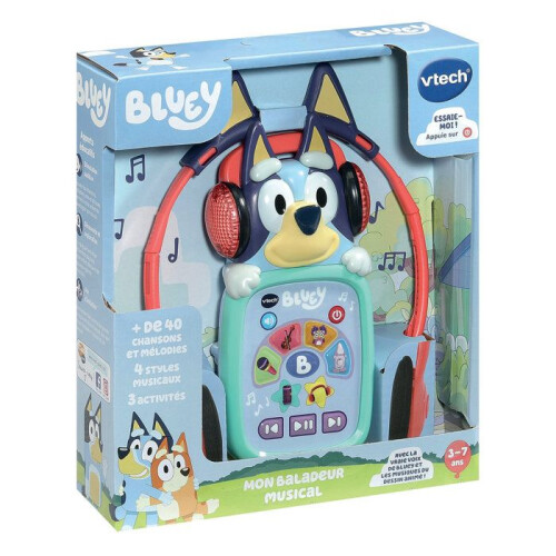 VTech VTech Mon Baladeur Musical Bluey, Kinder-Baladeur mit Kopfhörer 1