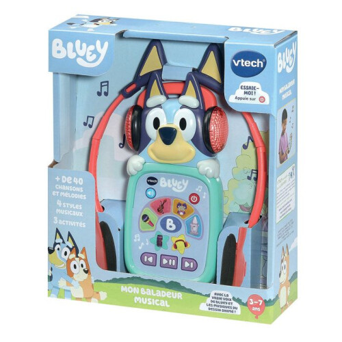 VTech VTech Mon Baladeur Musical Bluey, Kinder-Baladeur mit Kopfhörer 2