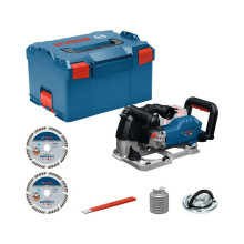 Rebaixadora de concreto BOSCH PROFESSIONAL - GNF18V-40 - Corte 2 mm – 3,9 cm - Com peças + ferramenta de fenda + 2 discos