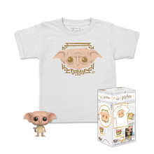Funko Pocket POP! & Tee: Harry Potter - Dobby - for Children and Kids - Large - (L) - T-Shirt - Clothes With Collectable Vinyl Minifigure