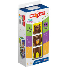 Geomag Stacking Cubes, Animals, Magnetic Construction Blocks, For Ages 1-5 Years