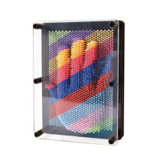 3D Pin Art Toy, Large Size 6" x 8" 3D Pin Art Board, Fun Desk Sculpture