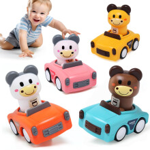 Baby Toy Cars for 1 Year Old Boys Girls, 4Pcs Press and Go Car Toys for Toddlers 1 2 3 Year Old