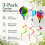 3 PCS Hot Air Balloon Wind Spinner, Wind Spinners for Garden 4