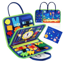 Busy Board for Toddlers, Busy Book Montessori Toys for 3 4 5 Year Old Boys Girls