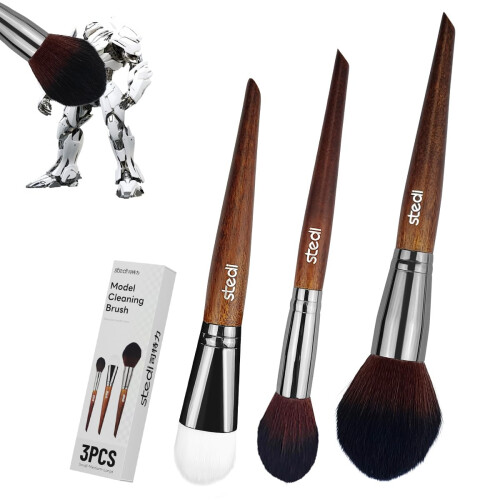 Stedi Model Cleaning Brush, 2 Soft and 1 Stiff Figure Duster Brush