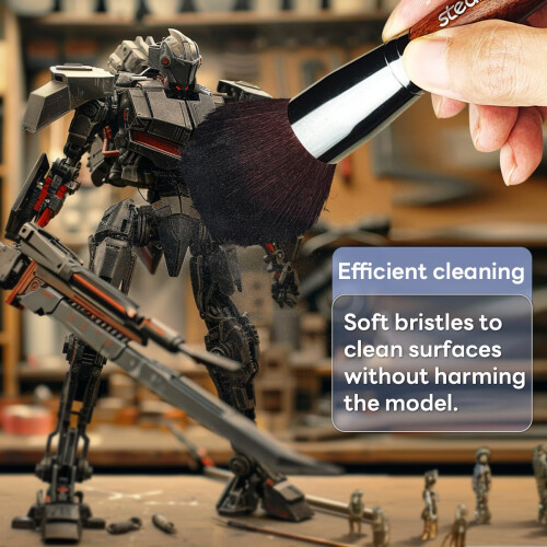 Stedi Model Cleaning Brush, 2 Soft and 1 Stiff Figure Duster Brush 1
