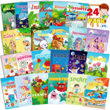 24 Pack Mini Colouring Books for Children Party Bags