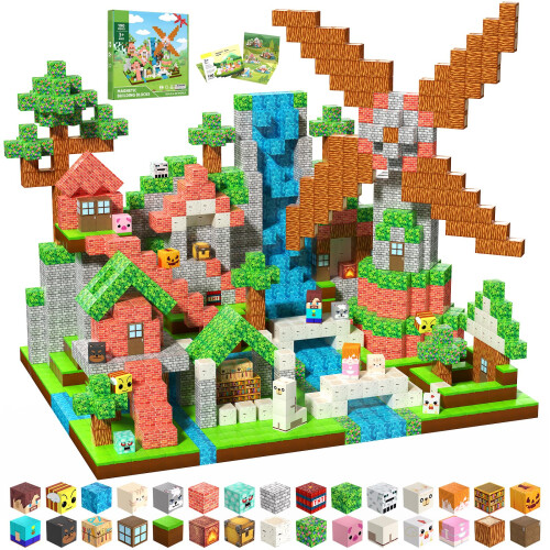 Magnetic Blocks for Kids Age 3+, 100PCS (Forest House)