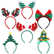 Ruisita 6 Pack Assorted Christmas Headbands Xmas Party Costume Elves Headbands Christmas Hair Hoop for Christmas Party Accessoriess...