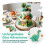 16Pcs Dinosaurs Cake Decoration, 3D Jungle Dino Egg Leaf Tree Decor 4