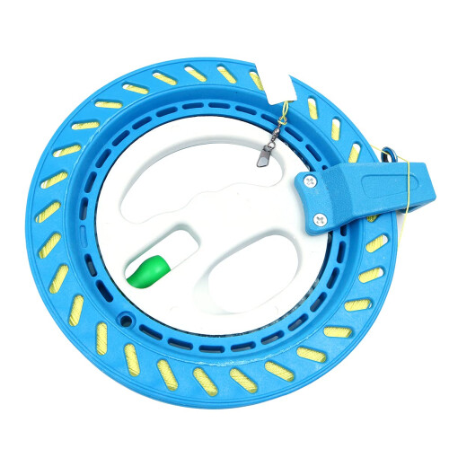 Reel for Kites with 7 Inch Spool, ABS Wheel Handle, 300m Line and Lock Function (Blue) 1