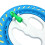 Reel for Kites with 7 Inch Spool, ABS Wheel Handle, 300m Line and Lock Function (Blue) 4