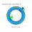 Reel for Kites with 7 Inch Spool, ABS Wheel Handle, 300m Line and Lock Function (Blue) 3