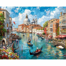 YALKIN Landscape Paint by Numbers for Adults, Painting by Number Kits On Canvas for Adults