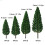 24 Pieces Model Building Trees, Mixed Model Trees, Landscape Model Trees 2