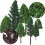 24 Pieces Model Building Trees, Mixed Model Trees, Landscape Model Trees 3