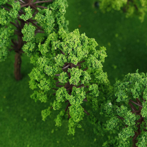 55 Pieces Model Building Trees, Model Trees Miniature Landscape Model Trees 2