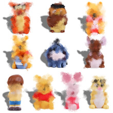 Winnie the Pooh 10 Pcs Cake Toppers - Kid's Birthday Party Decorations