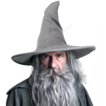 Witch Hat, 18IN Wizard Hat Cosplay Accessories for Halloween Costume Party Christmas Masquerade Carnivals