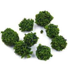 40 Pcs Bush Trees Miniature Vegetation Groups Shrubs Railway Artificial Grass for Model Train Sand Table Gaming Terrain