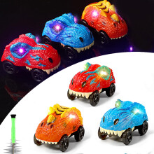 Save Unicorn Tracks Cars Replacement only, Toy Cars for Dino Tracks Glow in The Dark, Accessories with 3 LED Lights Up