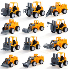 12 Pieces Mini Building Excavator, Cute Construction Vehicles, Little Truck Cars Toy Engineering Vehicles Set