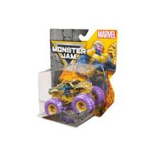 Monster Jam Marvel Thanos Monster Truck 1:64 Scale Die-Cast Vehicle, Official Spin Master Toy with BKT Tires, Collectible Toy for Kids Ages 3 and Up