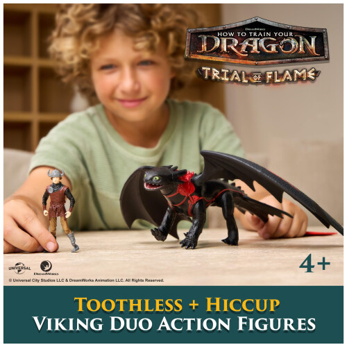 Spin Master Dreamworks Dragons Figure DrgnVkngToothlessHiccup S2V2 2