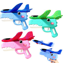 Airplane Launcher Toy, Foam Airplane Toys Throwing Glider Plane Foam Throwing Glider Plane with Catapult Gunrthday Gun Foams Flying Toy Outdoor