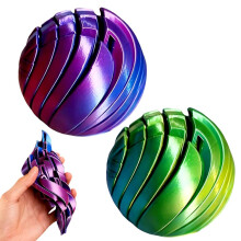 3D Printing Slime Ball Fidget Toy, 2pcs Twistable Desk Toy For Relaxation, 3D Printed Morphslime
