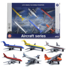 Airplane Toys, 6PCS Pull Back Aeroplane Toys Diecast Aircraft Plane Models Toy Plane Set Cake Toppers Kids' Play Airplanes Toy Airplane Cake