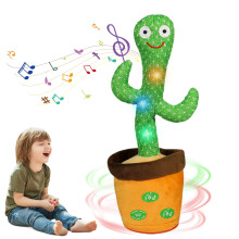 MeHoo Dancing Talking Singing Cactus Toy, Repeats What You Say for Kids