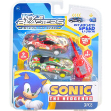 Sonic The Hedgehog Character Car Launcher Blaster Twin Packs - (Dr. Eggman & Knuckles)