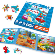 Magnetic Puzzles for 3-Year-Olds, Ships, Engineering, Automobiles Puzzles