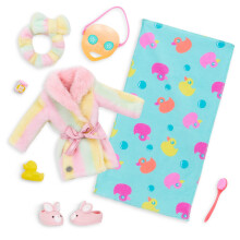 Glitter Girls 14-Inch Doll Bath Outfit, Sparkles & Bubbles Set, Outfits