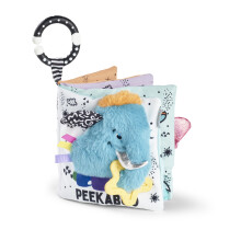 Nuby Things with Wings Baby Pram Toy, Peek a Boo Book with Rattle, 0M+