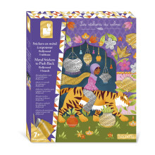 Janod - Metal Stickers - 5 Boards to Decorate - Bollywood Theme - Les Ateliers Du Calme - Children's Creative Leisure Kit