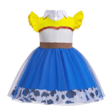 Lito Angels Girls Cowgirl Tulle Dress, Blue