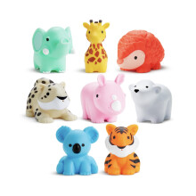Munchkin 8 Pack Floatin WildLove Animal Toy for Baby & Toddler| Bath Fun