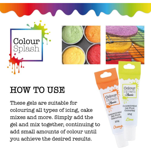 Colour Splash Primary Food Colouring Gel Set - 5 Pack 2