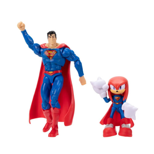 Sonic The Hedgehog DC x Sonic Knuckles 6cm as Superman 13cm Action Figure Multipack 1