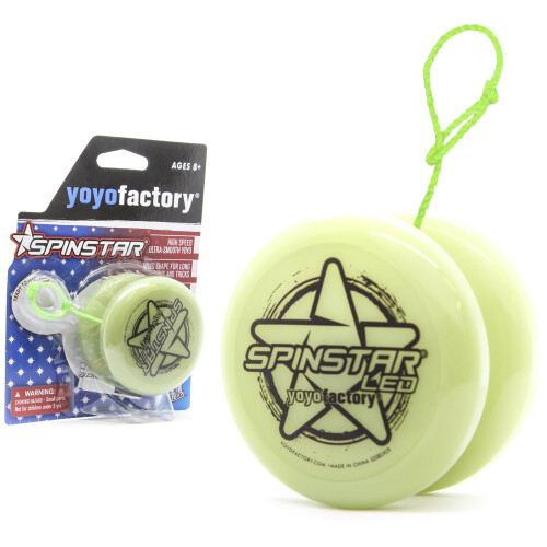 YoyoFactory Spinstar LED Yo-Yo - Light Up Responsive Starter Yoyo - Glow 2