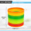 D.A.Y. Republic Large Colourful 13cm Rainbow Spring, Lucky Dip Prizes 2