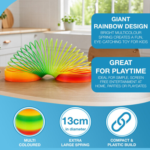 D.A.Y. Republic Large Colourful 13cm Rainbow Spring, Lucky Dip Prizes 2