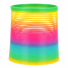 Storm&Lighthouse Giant Rainbow Spring Toy 13cm Wide Super-Size Plastic Coil Fidget Toy for Kids and Adult
