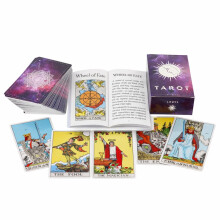 78 PCS Purple Tarot Cards With Guide Book | Tarot Cards Deck With 100 Page Guide Book | Tarot Card Set Inspired By Pamela Colman
